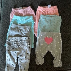Lot of 0-3 months pants